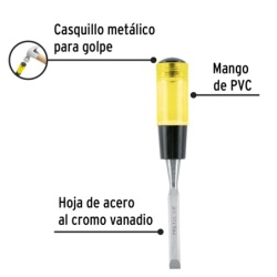 Formón 3/8" x 64 x 188mm Pretul 21653