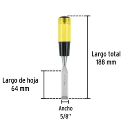 Formón 5/8" x 64 x 188mm Pretul 21659