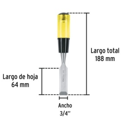 Formón 3/4" x 64 x 188mm Pretul 21662