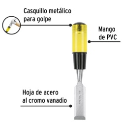 Formón 7/8" x 64 x 188mm Pretul 21665