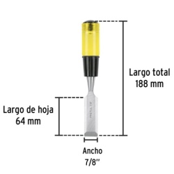 Formón 7/8" x 64 x 188mm Pretul 21665