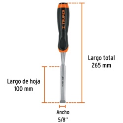 Formón 5/8" x 100 x 265mm Truper 14624