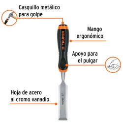 Formón 1" x 100 x 265mm Truper 14633