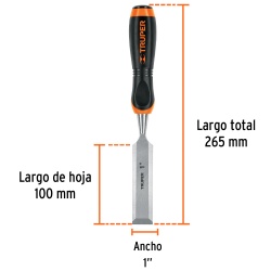 Formón 1" x 100 x 265mm Truper 14633