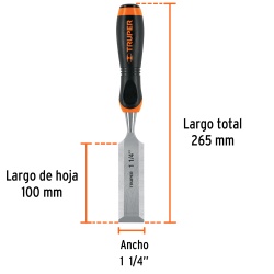 Formón 1 1/4" x 100 x 265mm Truper 14636