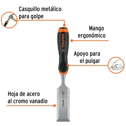 Formón 1 1/2" x 100 x 265mm Truper 14639