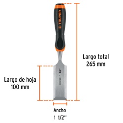 Formón 1 1/2" x 100 x 265mm Truper 14639