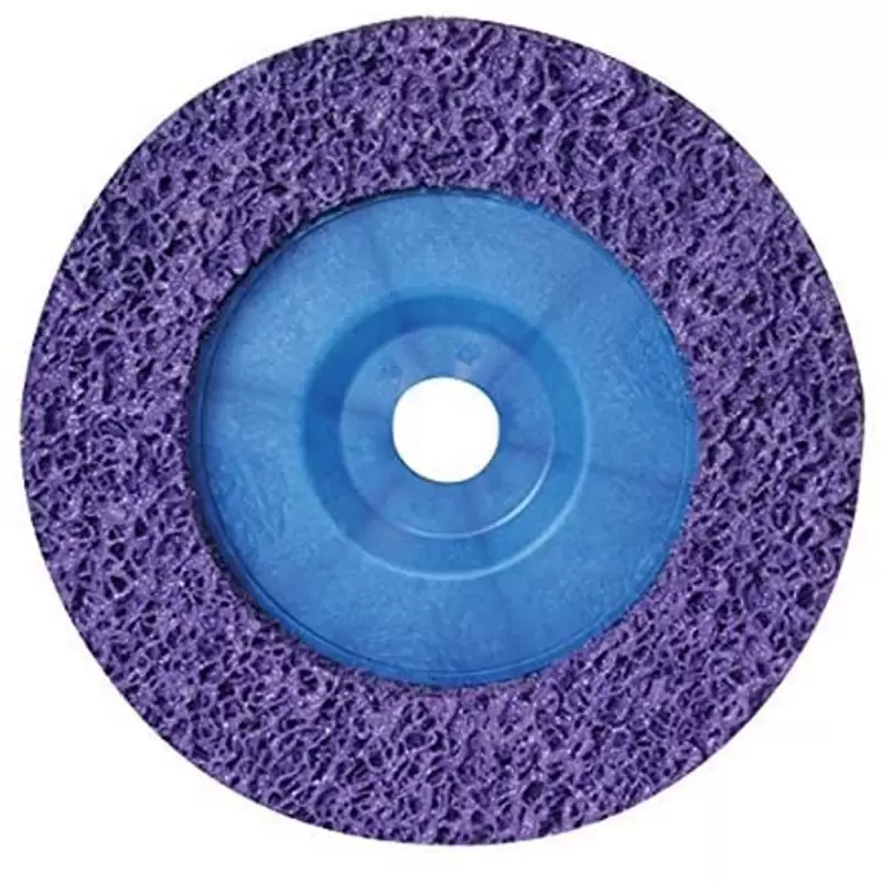 Disco y limpieza y remoción P/INOX 4 1/2" respaldo nylon