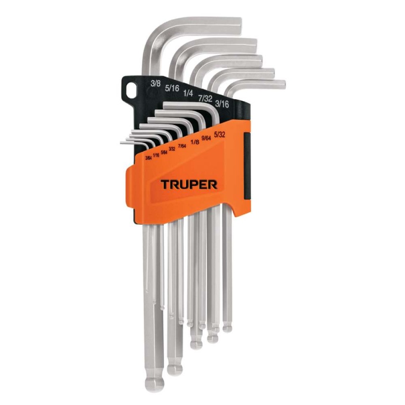 Juego de Llave Allen Punta Esférica 13 Piezas Truper 13645