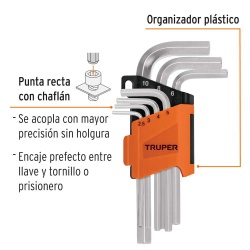 Juego de Llave Allen 7 Piezas Truper 15530