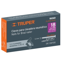 Clavos Calibre 18 x 3/8" 5000 Unidades Truper 18260