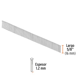 Clavos Calibre 18 x 5/8" 5000 Unidades Truper 18261