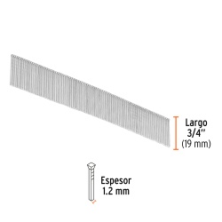 Clavos Calibre 18 x 3/4" 5000 Unidades Truper 18262