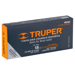 Clavos Calibre 18 x 3/4" 5000 Unidades Truper 18262