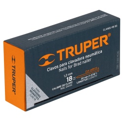 Clavos Calibre 18 x 1 3/16" 5000 Unidades Truper 18264