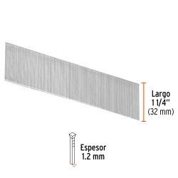 Clavos Calibre 18 x 1 1/4" 5000 Unidades Truper 18265