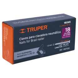 Clavos Calibre 18 x 1 1/4" 5000 Unidades Truper 18265