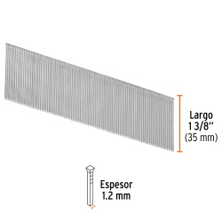 Clavos Calibre 18 x 1 3/8" 5000 Unidades Truper 18266
