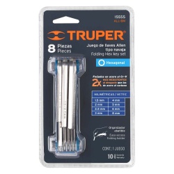 Juego de Llave Allen 8 Piezas Truper 15555
