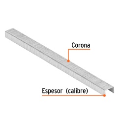 Grapas 3/8" x 1/4" 5000 Unidades Truper 18282