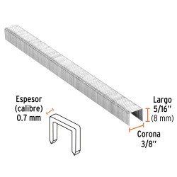 Grapas 3/8" x 5/16" 5000 Unidades Truper 18283
