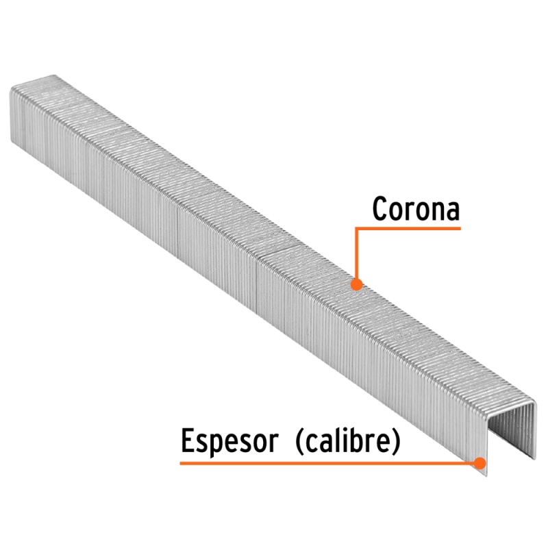 Grapas 3/8" x 3/8" 5000 Unidades Truper 18284