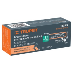 Grapas 3/8" x 1/2" 5000 Unidades Truper 13245