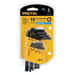 Juego de Llave Allen 10 Piezas Pretul 21855
