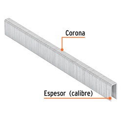 Grapas 1/4" x 1/2" 5000 Unidades Truper 18270