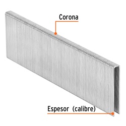 Grapas 1/4" x 1 1/2" 5000 Unidades Truper 18278