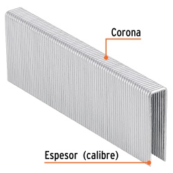 Grapas 7/16" x 1 1/2" 1000 Unidades Truper 13335