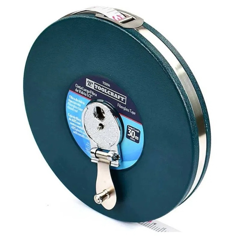 Cinta Métrica Larga Tipo Carrete 30 Metros Toolcraft TC0294
