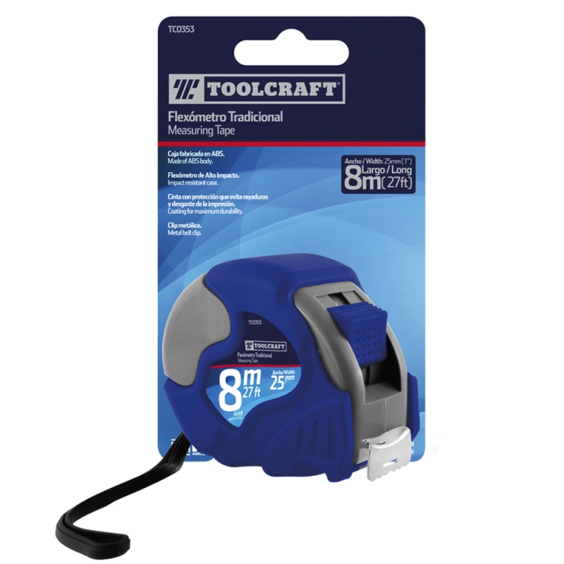 Wincha 8 Metros x 25mm Toolcraft TC0353