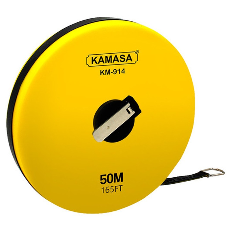 Cinta Métrica Larga Tipo Carrete 50 Metros Kamasa KM914
