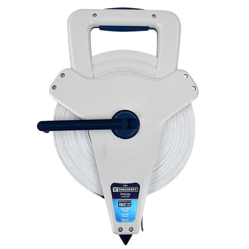 Cinta Métrica Larga Tipo Cruceta 100 Metros x 1/2" Toolcraft TC0291