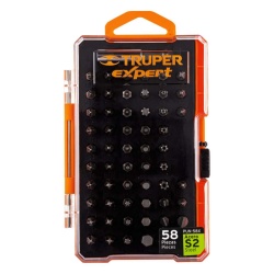 Juego de Bits y Adaptadores 58 Piezas Truper 11889