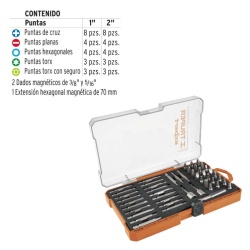 Juego de Bits y Adaptadores 47 Piezas Truper 11895