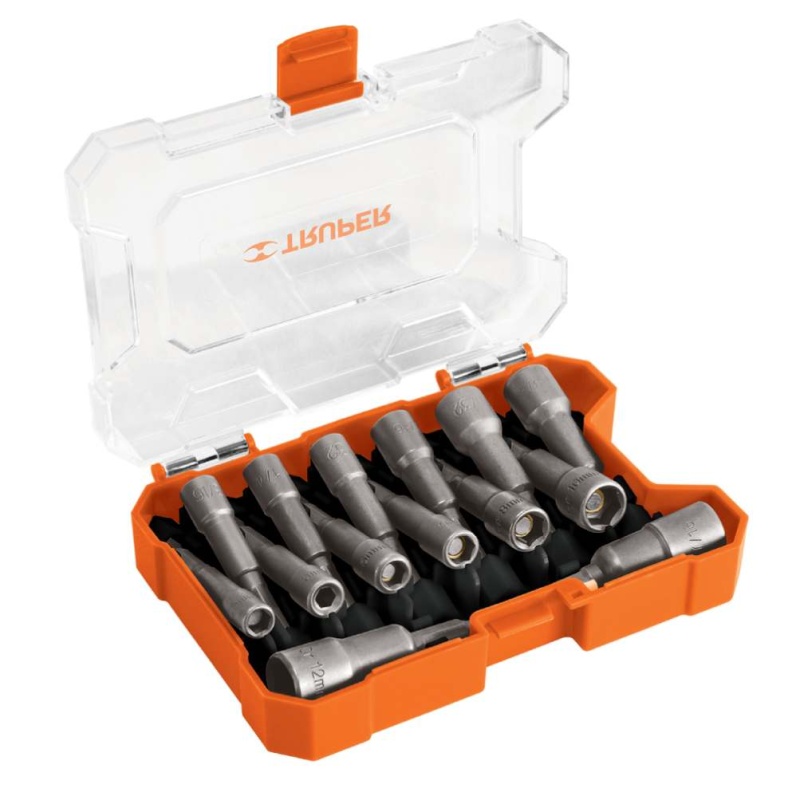 Set de Dados Hexagonal Milimétrico 1/4" Corto 14 Pzs Truper 101961