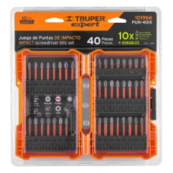 Juego de Bits y Adaptadores 40 Piezas Truper 101966