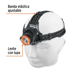 Linterna Luz Blanca Neutra 1 Led 800 Lm Truper 11853