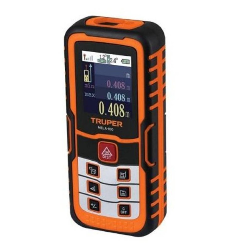 Medidor de Distancia Laser Luz Roja 100 mts Truper 100374