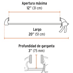 Prensa Quick Grip 12" Truper 100143