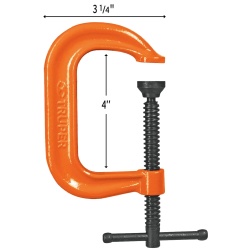 Prensa Tipo C Troquelada 4" Truper 17655