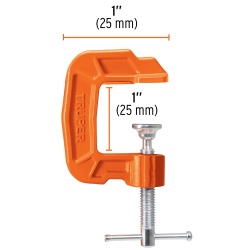 Prensa Tipo C Nodular 1" Truper 17658