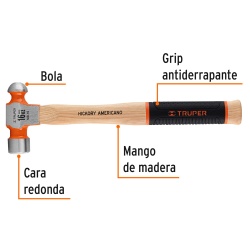 Martillo de Bola 16 Oz Truper 16902