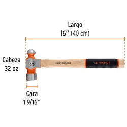 Martillo de Bola 32 Oz Truper 16904