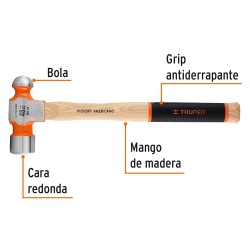 Martillo de Bola 48 Oz Truper 16906