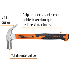 Martillo de Uña Curva 16 Oz Truper 10851