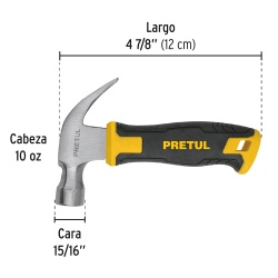 Martillo de Uña Curva 10 Oz Pretul 22291