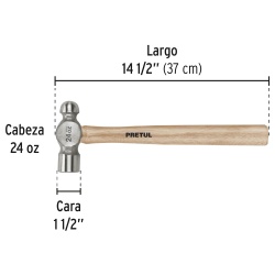 Martillo de Bola 24 Oz Pretul 22659